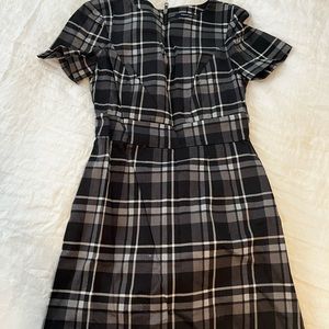 Plaid mini dress